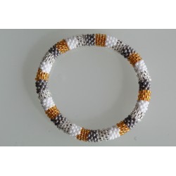 Glasperlenarmband handgefertigt in Nepal 16,7 cm - 263