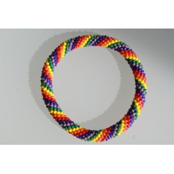 Glasperlenarmband handgefertigt in Nepal 16,7 cm - 263