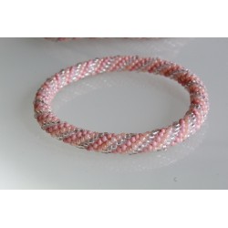Glasperlenarmband handgefertigt in Nepal 16,7 cm - 265
