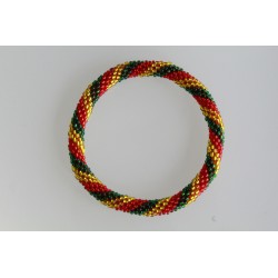 Glasperlenarmband handgefertigt in Nepal 16,7 cm - 266