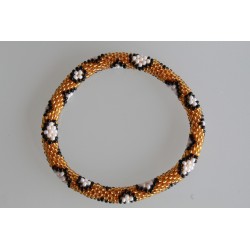Glasperlenarmband handgefertigt in Nepal 16,7 cm - 268