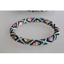 Glasperlenarmband handgefertigt in Nepal 16,7 cm - 269