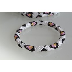 Glasperlenarmband handgefertigt in Nepal 16,7 cm - 270