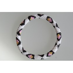 Glasperlenarmband handgefertigt in Nepal 16,7 cm - 270