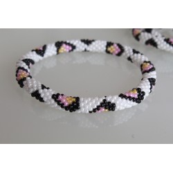 Glasperlenarmband handgefertigt in Nepal 16,7 cm - 270
