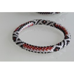 Glasperlenarmband handgefertigt in Nepal 16,7 cm - 272