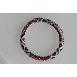 Glasperlenarmband handgefertigt in Nepal 16,7 cm - 272