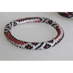 Glasperlenarmband handgefertigt in Nepal 16,7 cm - 272