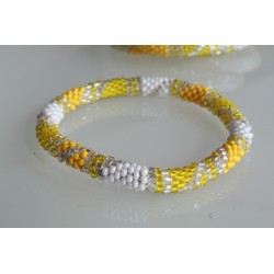 Glasperlenarmband handgefertigt in Nepal 16,7 cm - 273