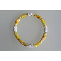 Glasperlenarmband handgefertigt in Nepal 16,7 cm - 273