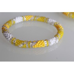 Glasperlenarmband handgefertigt in Nepal 16,7 cm - 273