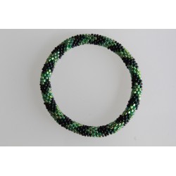 Glasperlenarmband handgefertigt in Nepal 16 cm - 275