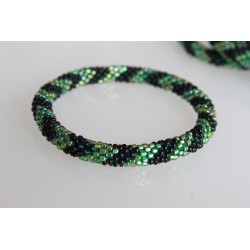 Glasperlenarmband handgefertigt in Nepal 16 cm - 275