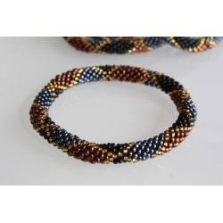 Glasperlenarmband handgefertigt in Nepal 16,7 cm - 278