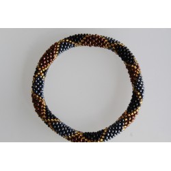 Glasperlenarmband handgefertigt in Nepal 16,7 cm - 278
