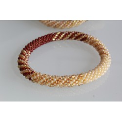 Glasperlenarmband handgefertigt in Nepal 16,7 cm - 279