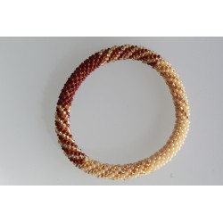 Glasperlenarmband handgefertigt in Nepal 16,7 cm - 279