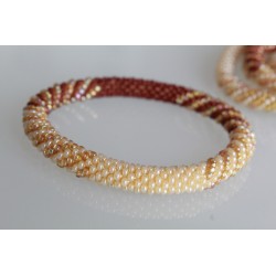 Glasperlenarmband handgefertigt in Nepal 16,7 cm - 279
