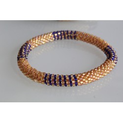 Glasperlenarmband handgefertigt in Nepal 16,7 cm - 280