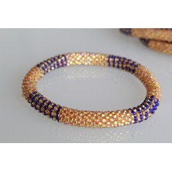 Glasperlenarmband handgefertigt in Nepal 16,7 cm - 280