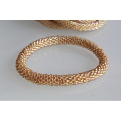 Glasperlenarmband handgefertigt in Nepal 16,7 cm - 281