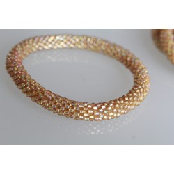 Glasperlenarmband handgefertigt in Nepal 16,7 cm - 281