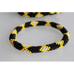 Glasperlenarmband handgefertigt in Nepal 16,7 cm - 283