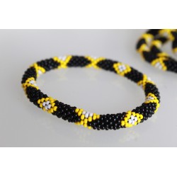 Glasperlenarmband handgefertigt in Nepal 16,7 cm - 283