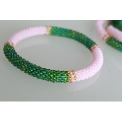 Glasperlenarmband handgefertigt in Nepal 16,7 cm - 300