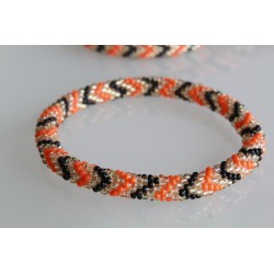 Glasperlenarmband handgefertigt in Nepal 16,7 cm - 301