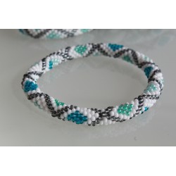 Glasperlenarmband handgefertigt in Nepal 16,7 cm - 302