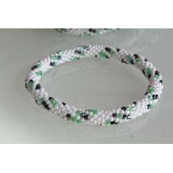 Glasperlenarmband handgefertigt in Nepal 16,7 cm - 303