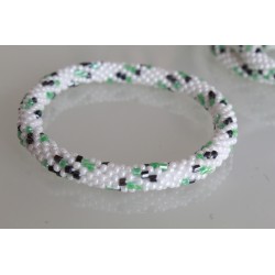 Glasperlenarmband handgefertigt in Nepal 16,7 cm - 303