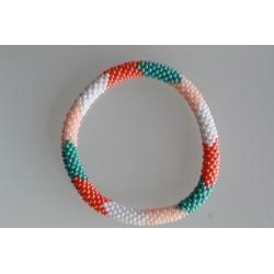 Glasperlenarmband handgefertigt in Nepal 16,7 cm - 305