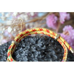 Handgefertigtes Glücksarmband mit Maneki Neko Perle glückliche Katze