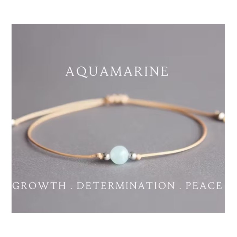 Aquamarinarmband