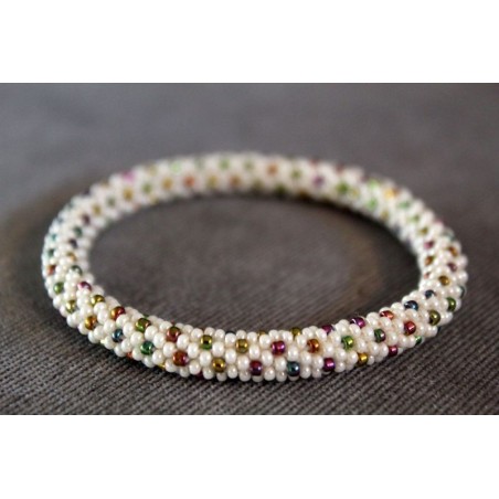 Armband Glasperlen Glasperlenarmband handgefertigt in Nepal 16,7 cm - 200