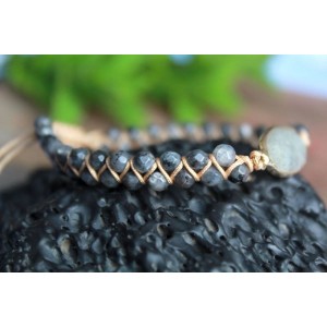 Armband aus facettiertem Labradorit