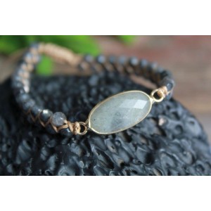 Armband aus facettiertem Labradorit