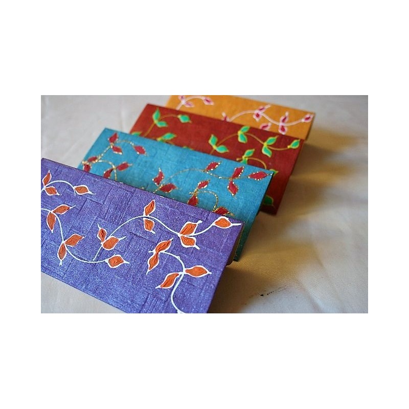 Kuvert handbemalt, verschiedene Farben
