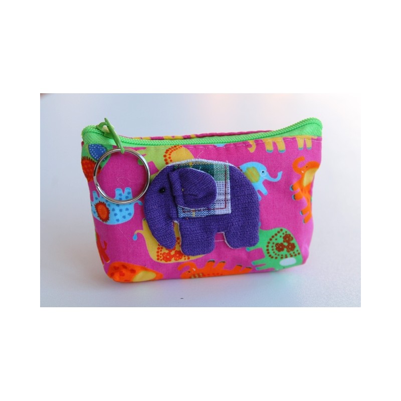 Kleiner Geldbeutel / Stofftäschchen Elefant