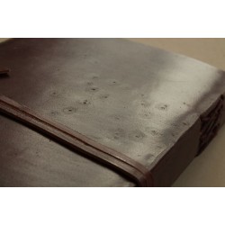 Notizbuch glattes Leder 23x14 cm