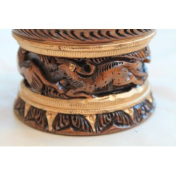 Holzdose aus Naturholz - 10 cm (GROß)