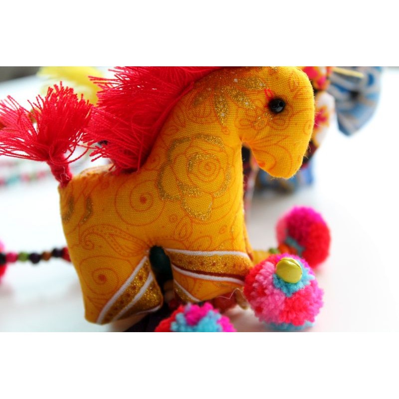 copy of Hängedeko 3x Elefant Holzperlen 105 cm