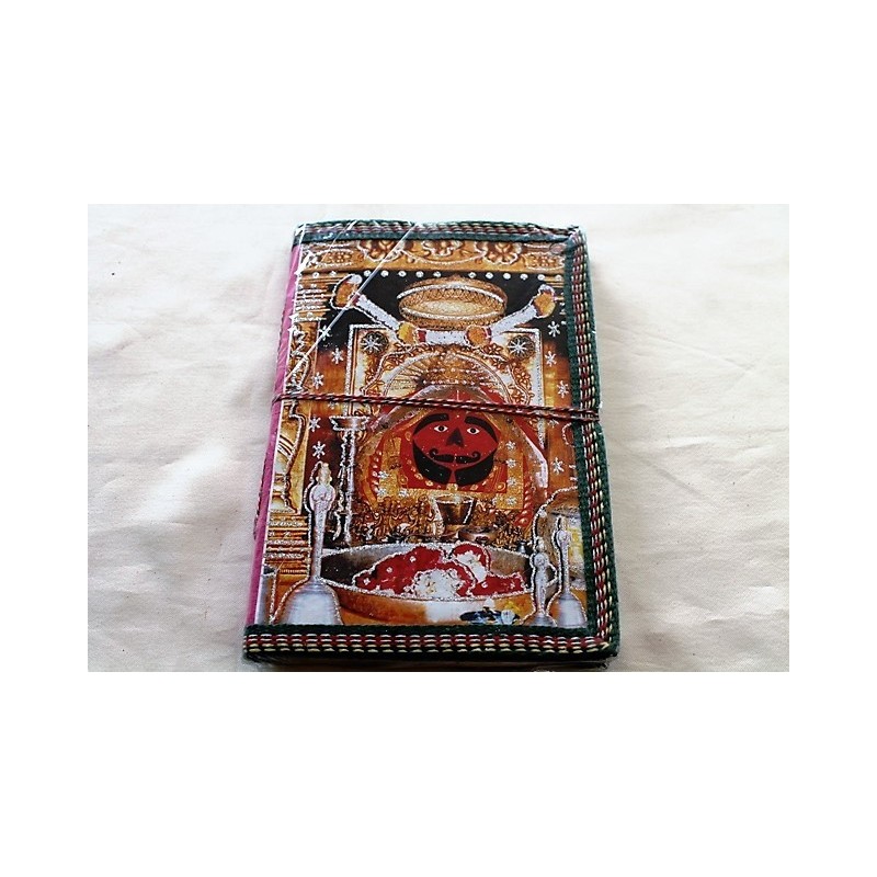 Typisches indisches Notizbuch mit Gottheit (mittel) - NOTIZ-OM076