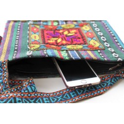 Schultertasche Tasche aus Thailand mit Pailetten, Boho-Stil