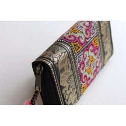 Geldbörse Brieftasche Boho mit Hmong Stoff - BÖRSE617