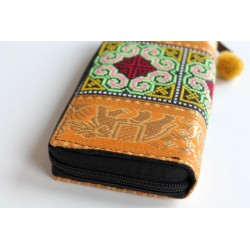 Geldbörse Brieftasche Boho mit Hmong Stoff - BÖRSE618