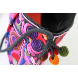 Kleine Handtasche Schultertasche Hmong Boho Stil Stickerei - TASCHE203