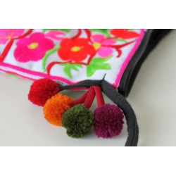 Kleine Handtasche Schultertasche Hmong Boho Stil Stickerei - TASCHE208